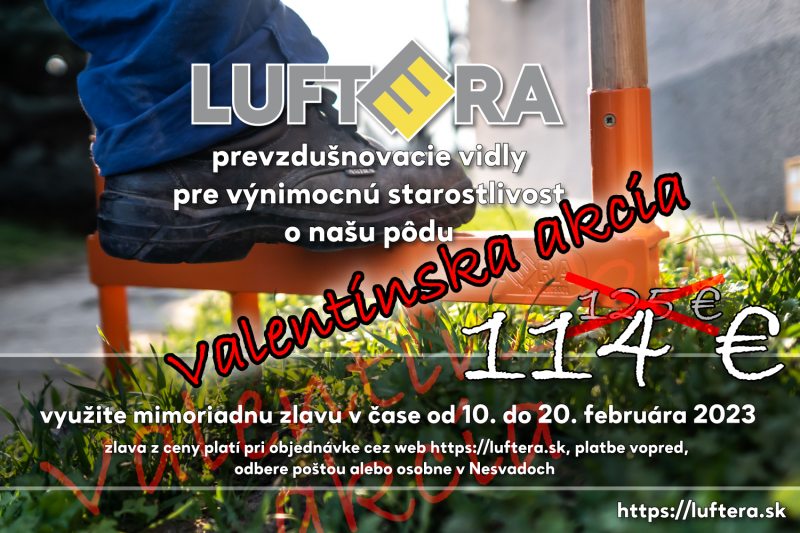 Valentínska akcia na náradie LUFTERA (10.2. - 20.2. 2023)